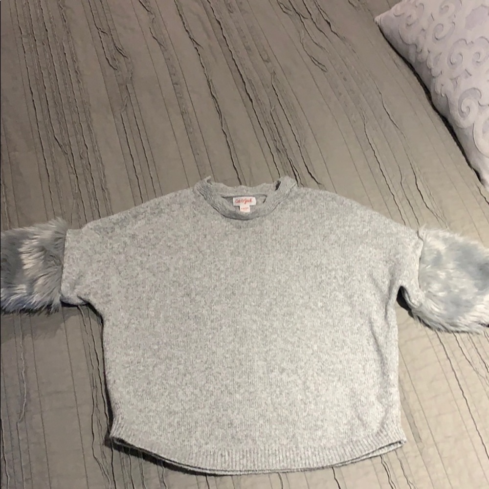 Girls Gray Sweater